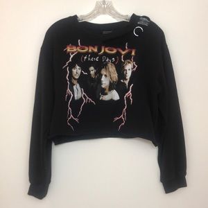 Bon Jovi Crop Sweatshirt
